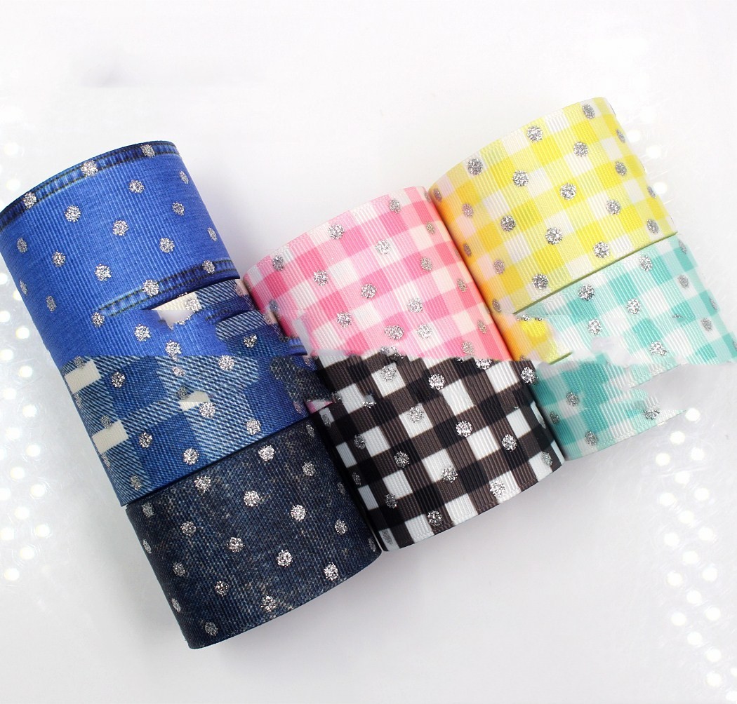 25mm Plaid Laser Silver Thermal Transfer Thread Ribbon 1 25mm Plaid Laser Silver Thermal Transfer Thread Ribbon