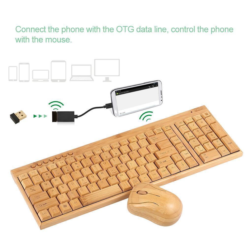 Bamboo Wireless Keyboard and Mouse Set 6 Bamboo Wireless Keyboard and Mouse Set - Image 6
