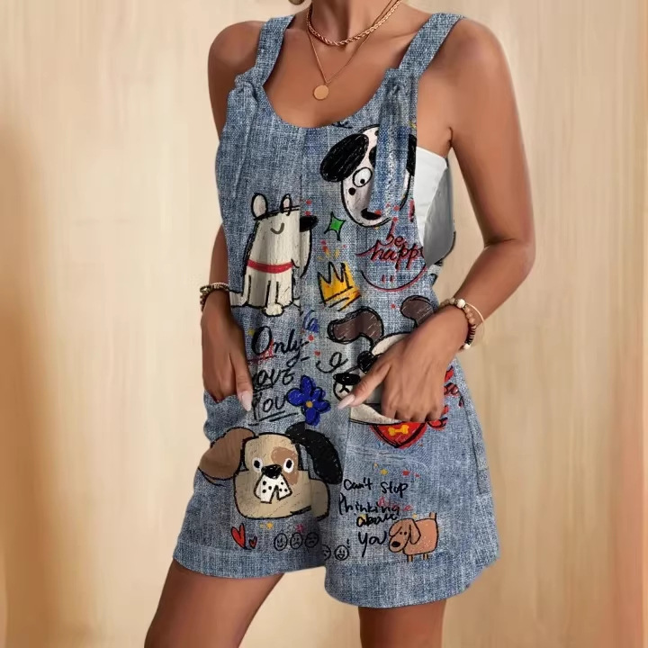 3D-printed Button-back Casual Suspender Pants 1 3D-printed Button-back Casual Suspender Pants