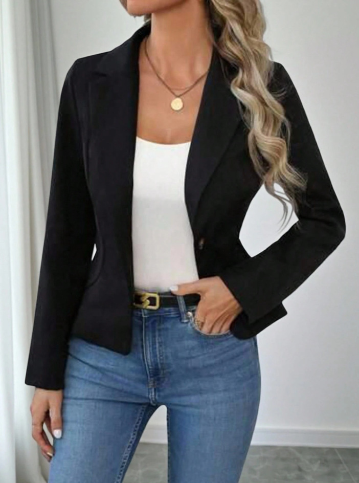High-end Solid-color Blazer for Women 10 High-end Solid-color Blazer for Women - Image 10