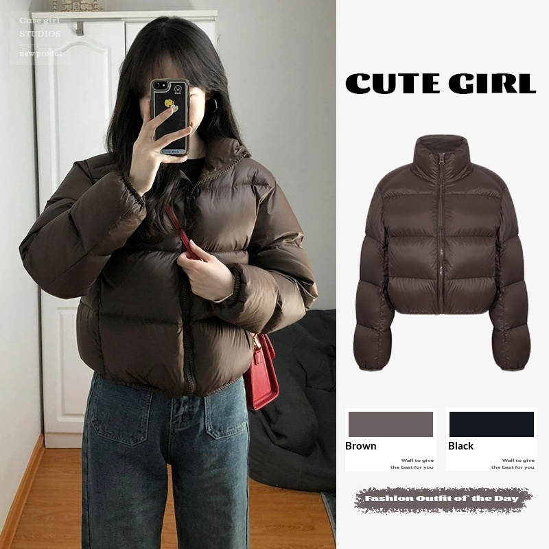 Women's Short Puffer Down Jacket Coats 7 Women's Short Puffer Down Jacket Coats - Image 7
