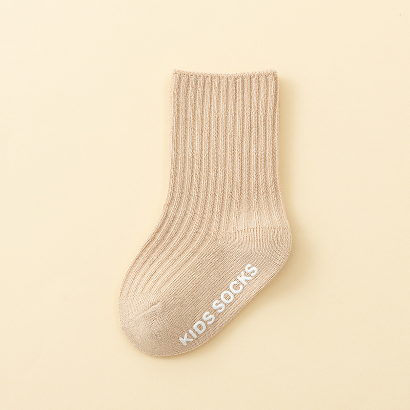 Infant And Toddler Cotton Double-Needle Glued Anti-Slip Socks 3 Infant And Toddler Cotton Double-Needle Glued Anti-Slip Socks - Image 3