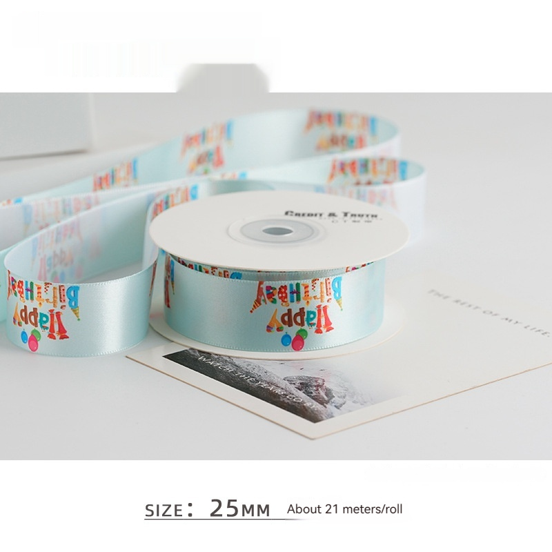 Color Heat Transfer Craft Ribbon Balloon Color Cake Packaging Gift Ribbon 8 Color Heat Transfer Craft Ribbon Balloon Color Cake Packaging Gift Ribbon - Image 8