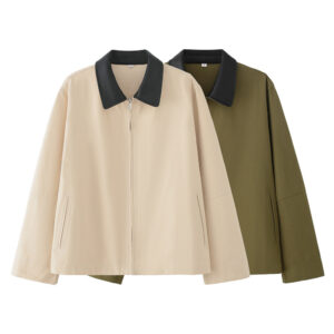 Women's Fashionable Casual Jacket With Lapel Collar