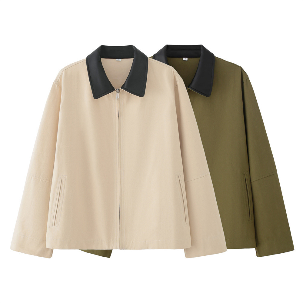 Women's Fashionable Casual Jacket With Lapel Collar 1 Women's Fashionable Casual Jacket With Lapel Collar