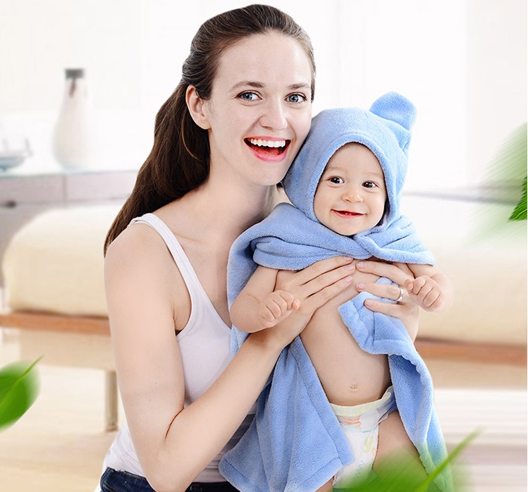 Cotton baby care hooded bath towel 9 Cotton baby care hooded bath towel - Image 9