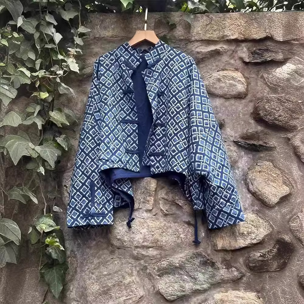 Chinese-style Diamond-patterned Jacket For Women 2 Chinese-style Diamond-patterned Jacket For Women - Image 2