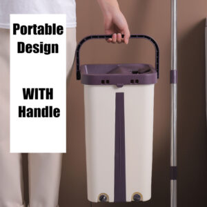 Spin Mop Bucket Set – Hands-Free Squeeze Floor Cleaner with Wringer System