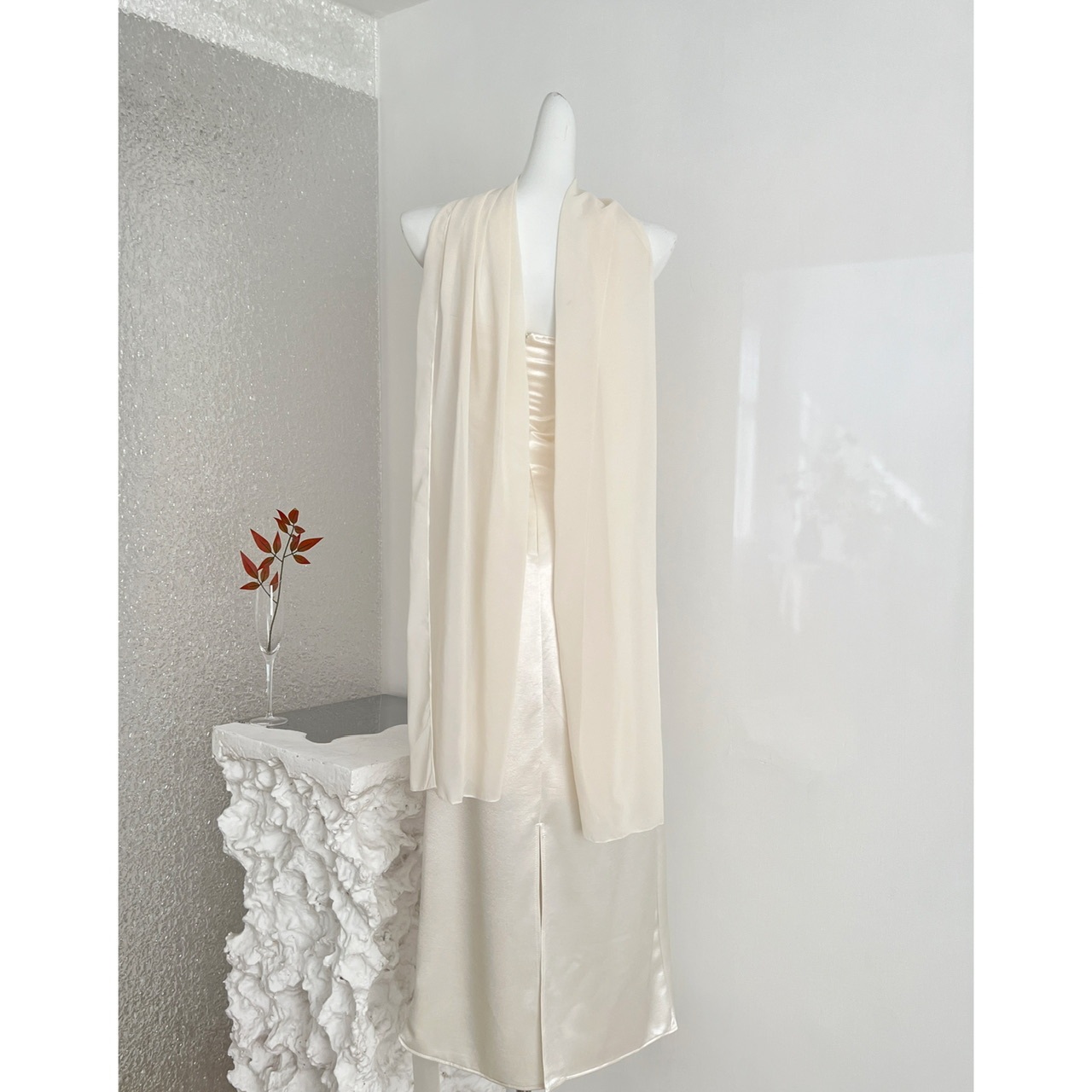 Champagne Sequin Maxi Dress For Women - Low-Cut Bodycon Evening Gown With Shawl, Glitzy Party Formal Long Dress 2 Champagne Sequin Maxi Dress For Women - Low-Cut Bodycon Evening Gown With Shawl, Glitzy Party Formal Long Dress - Image 2