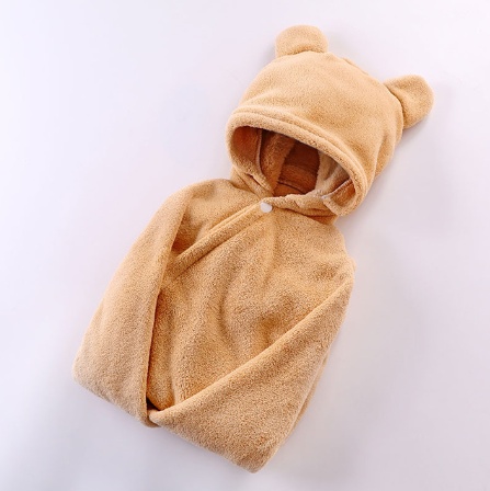 Cotton baby care hooded bath towel 2 Cotton baby care hooded bath towel - Image 2