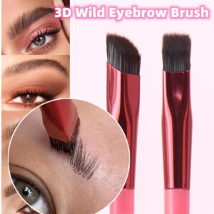 Wild Eyebrow Brush 3D Stereoscopic – Precision Brow & Hairline Makeup Brush for Eyebrow Paste, Concealer & Natural Shaping