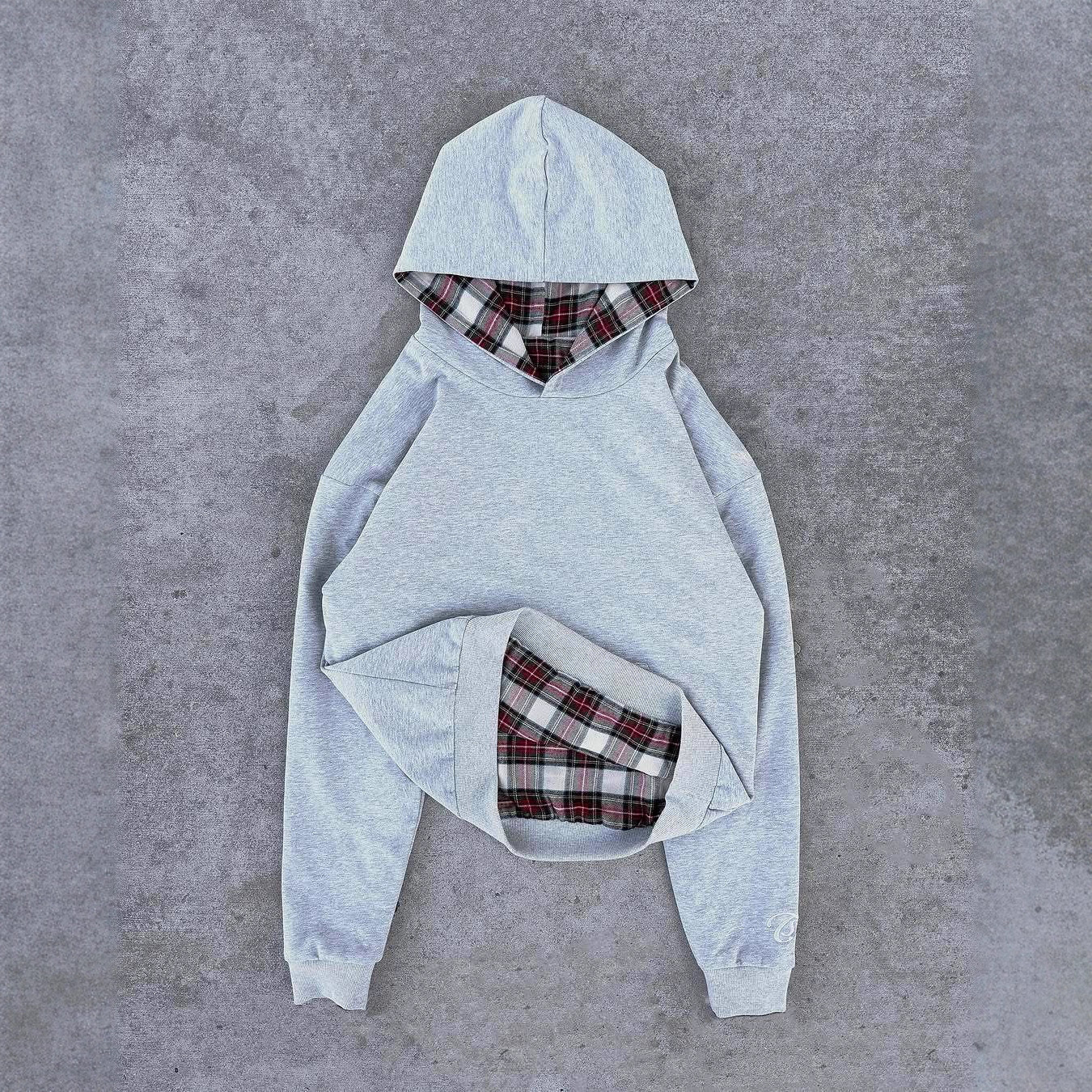 Hip Hop Double-sided Retro Plaid Casual Sweater 1 Hip Hop Double-sided Retro Plaid Casual Sweater