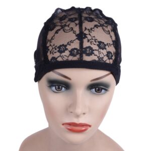 Floral Wig Cap – High Elastic Mesh Wig Cap for Women, Breathable Stretch Hair Net for Secure Wig Fit