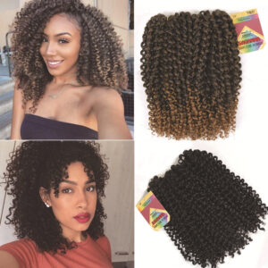 African Crochet Hair Extensions – Natural Afro Curly Synthetic Braiding Hair for Twist, Braids & Protective Styles