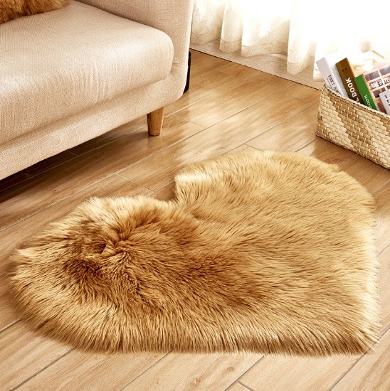 Plush Heart Shaped Carpet Non-Slip Mat Fluffy Rug Floor Mat Blanket Sofa Cushion Foot Pad Carpets For Living Room Home Decor 5 Plush Heart Shaped Carpet Non-Slip Mat Fluffy Rug Floor Mat Blanket Sofa Cushion Foot Pad Carpets For Living Room Home Decor - Image 5