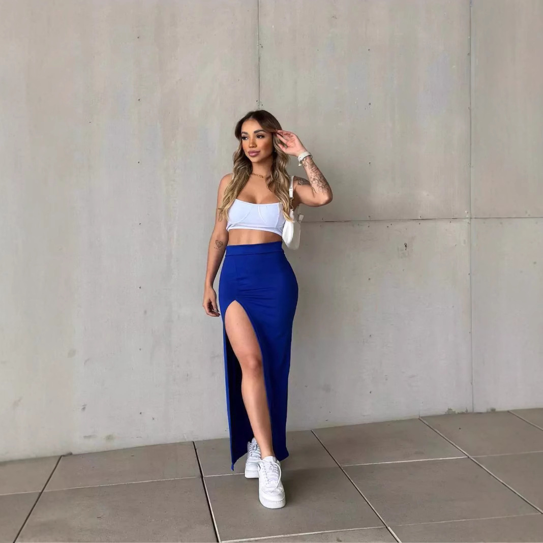 Fashionable Slit Bodycon Skirt For Women 8 Fashionable Slit Bodycon Skirt For Women - Image 8