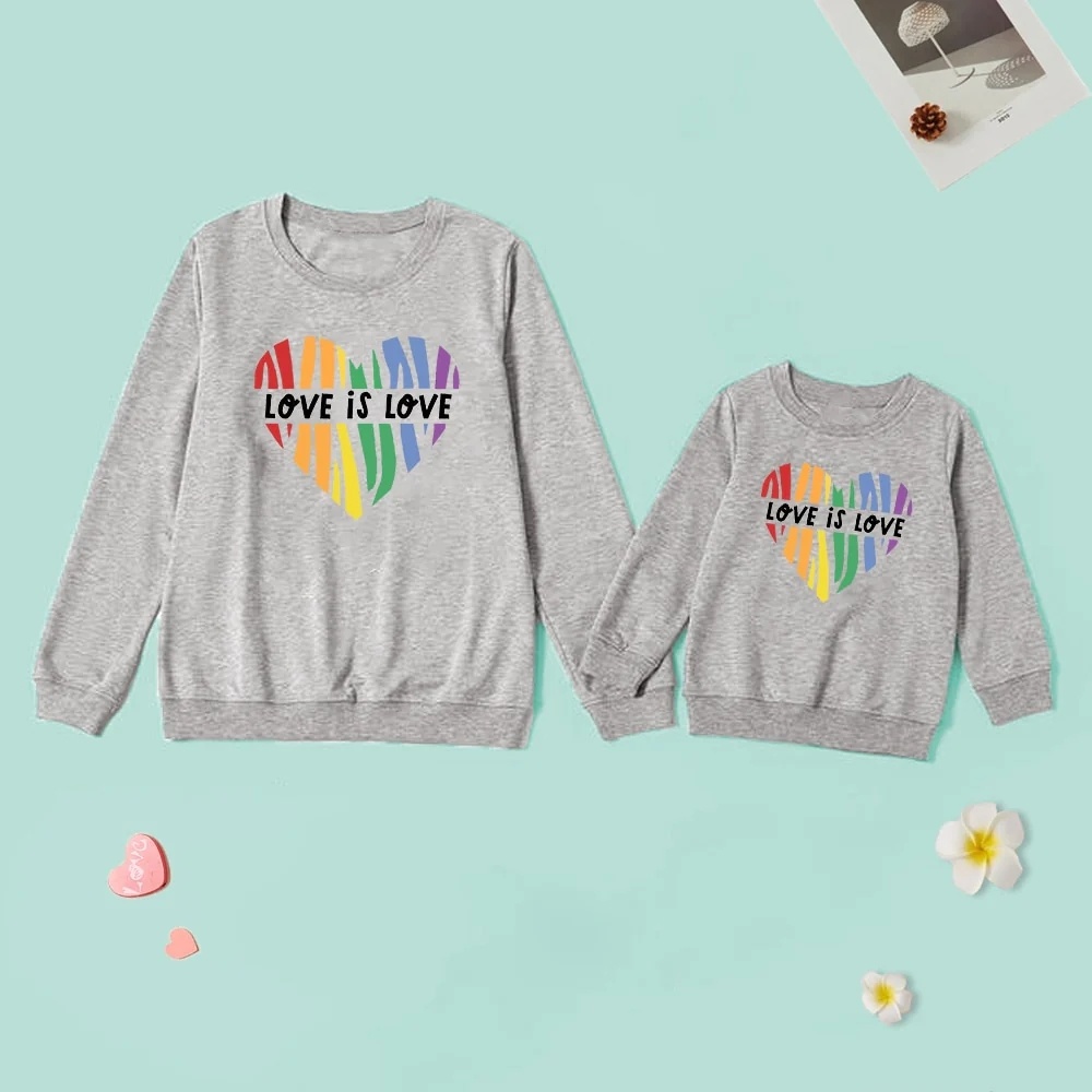 Letter Printed Parent-child Sweater Mother And Daughter Matching Clothes Three Colors 6 Letter Printed Parent-child Sweater Mother And Daughter Matching Clothes Three Colors - Image 6