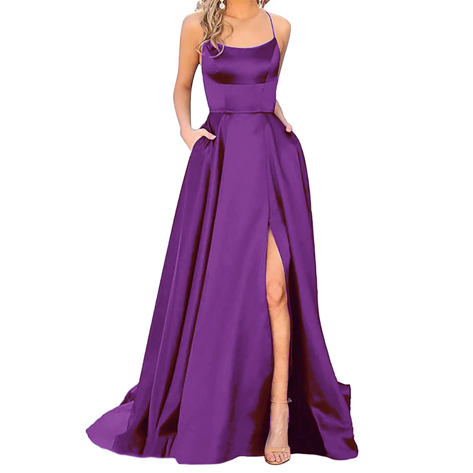 Solid Color Long Slimming And Shoulder Hollow Girlfriends Fashion Bridesmaid Party Dress 1 Solid Color Long Slimming And Shoulder Hollow Girlfriends Fashion Bridesmaid Party Dress