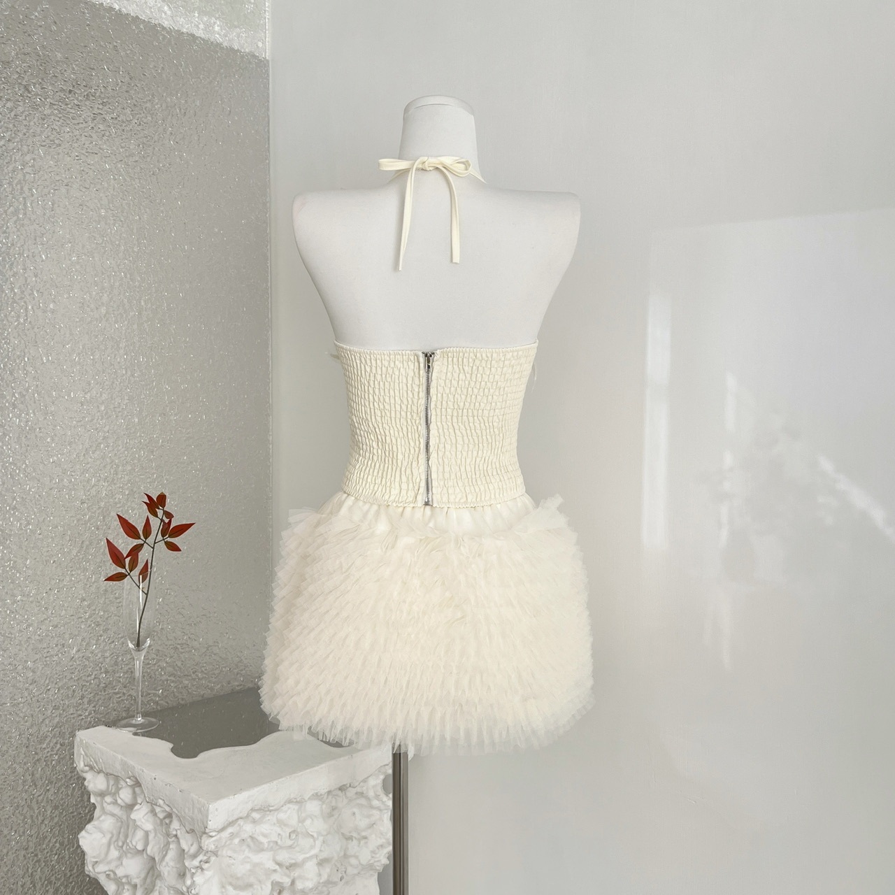 Lace Heavy Embellished Mesh Beaded Sequin Top & Skirt Set Women's Two-Piece 5 Lace Heavy Embellished Mesh Beaded Sequin Top & Skirt Set Women's Two-Piece - Image 5