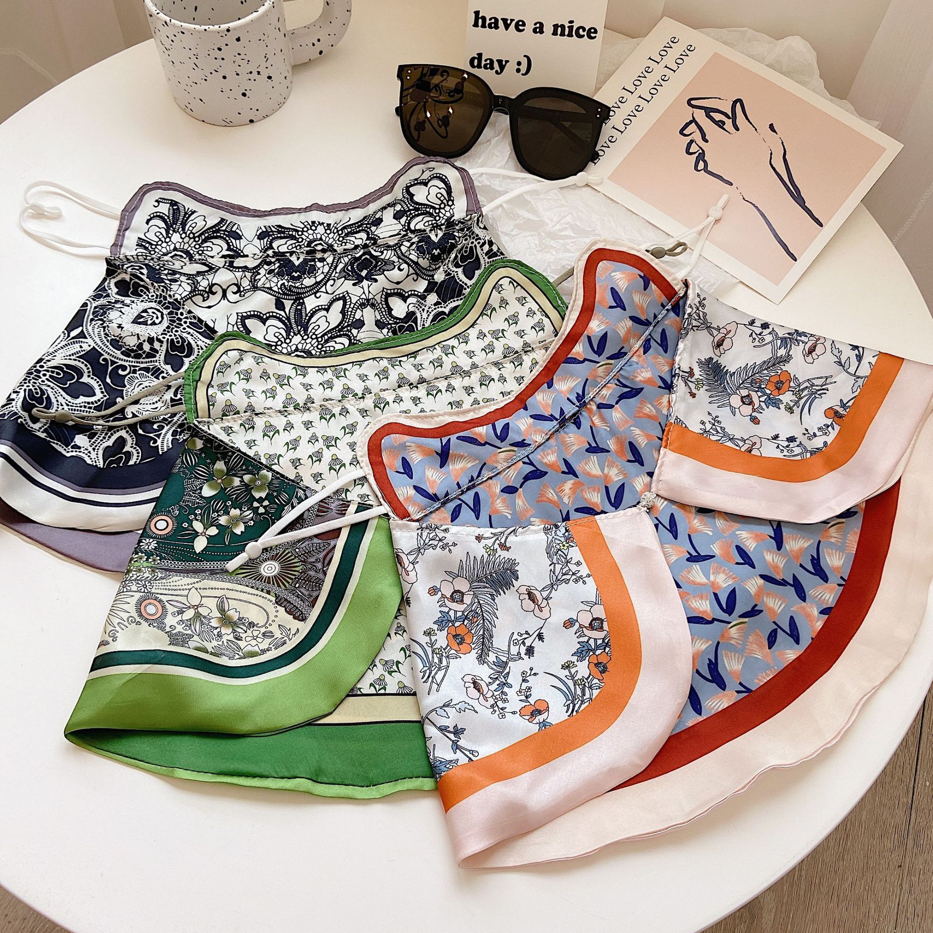 Female Printed Breathable Eye Corner Protection Summer Sunscreen Mask 7 Female Printed Breathable Eye Corner Protection Summer Sunscreen Mask - Image 7