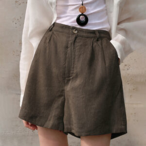 Old Money Style Casual Pants Loose-Fit Womens Linen Trousers