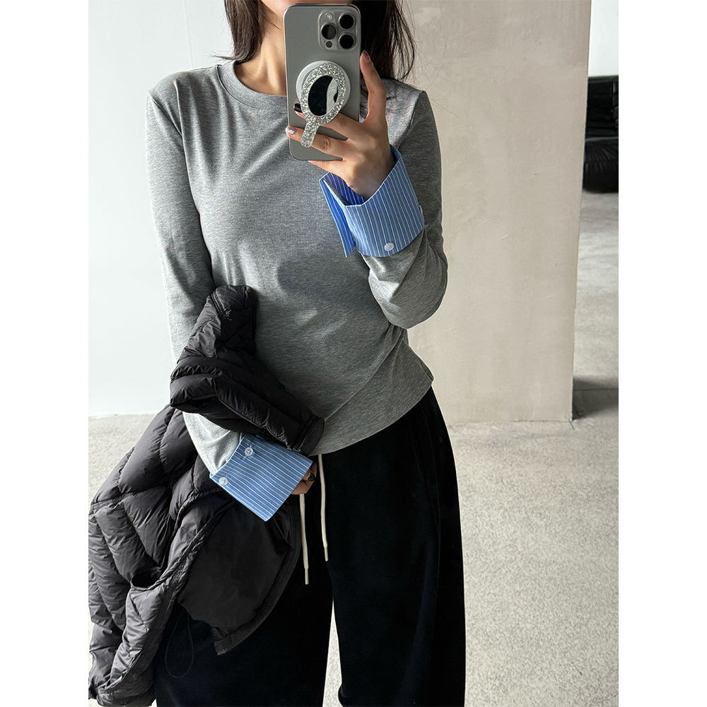 Crew Neck Pullover Slim Fit Top 5 Crew Neck Pullover Slim Fit Top - Image 5