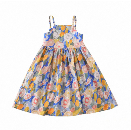 Dopamine Seaside Tyndall-effect Skirt With Print Parent-child Matching Outfits 5 Dopamine Seaside Tyndall-effect Skirt With Print Parent-child Matching Outfits - Image 5