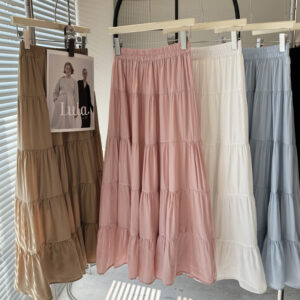 Women's High-Waisted Slimming A-Line Midi Skirt