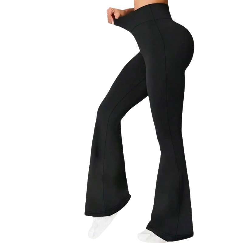 Summer Thin Yoga Pants Women's High-Waist Straight-Leg Wide-Leggings 8 Summer Thin Yoga Pants Women's High-Waist Straight-Leg Wide-Leggings - Image 8