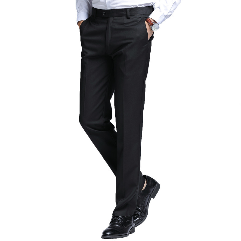 Men's Solid Color Versatile Straight Leg Suit Pants 7 Men's Solid Color Versatile Straight Leg Suit Pants - Image 7
