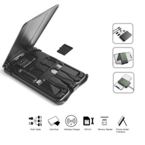 Multi Functional Travel Survival Card All In One Data Cable