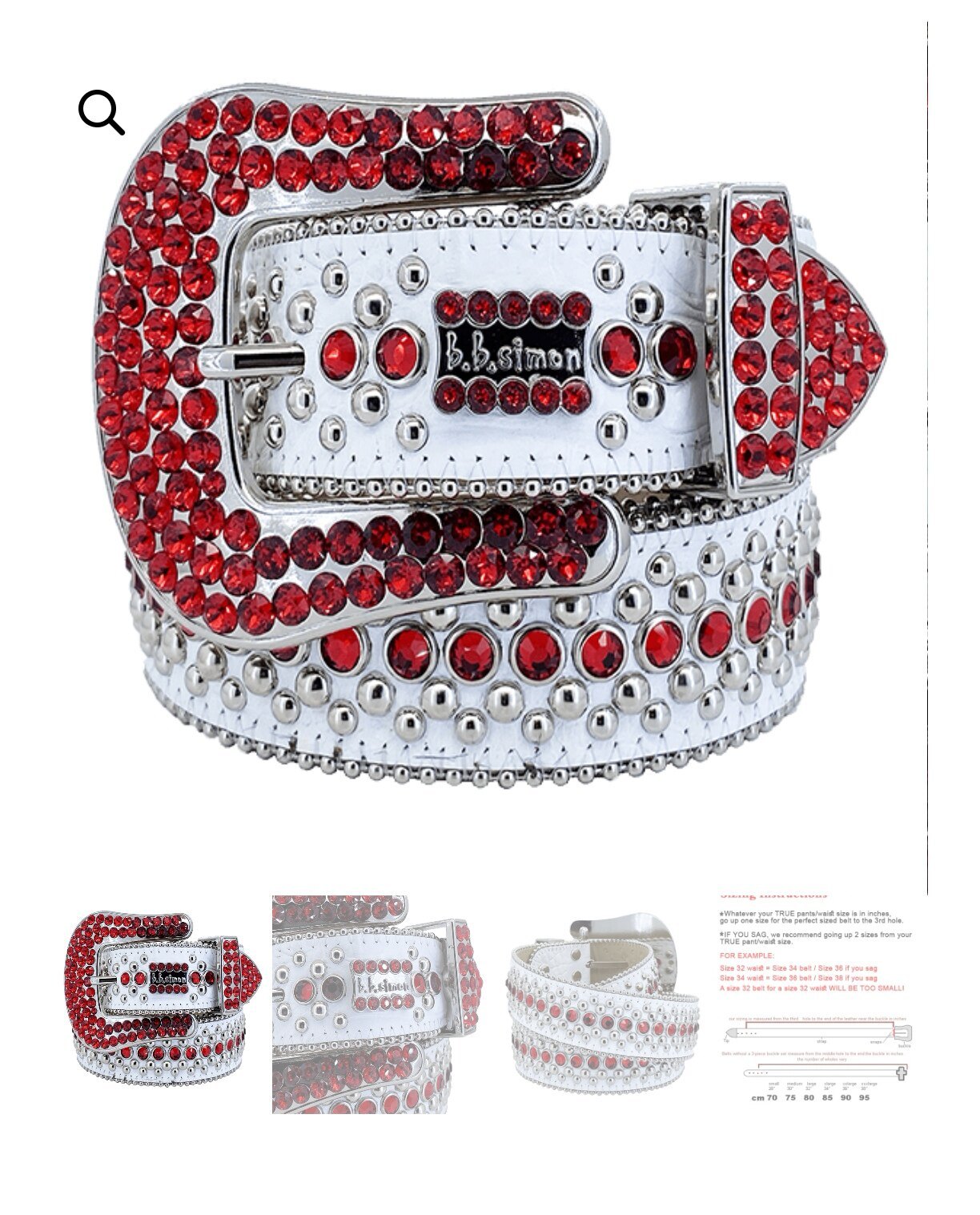 New Rhinestone Belt With Top-grain Leather Unisex 9 New Rhinestone Belt With Top-grain Leather Unisex - Image 9