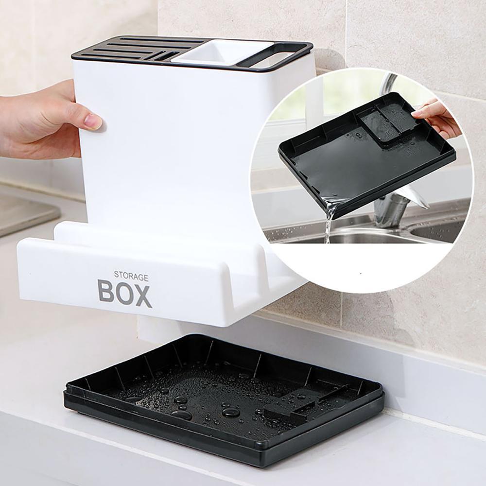 Tableware Storage Holders Kitchen Knife Plastic Storages Racks For Kitchen Convenience Cabinet Kitchen Gadgets 4 Tableware Storage Holders Kitchen Knife Plastic Storages Racks For Kitchen Convenience Cabinet Kitchen Gadgets - Image 4