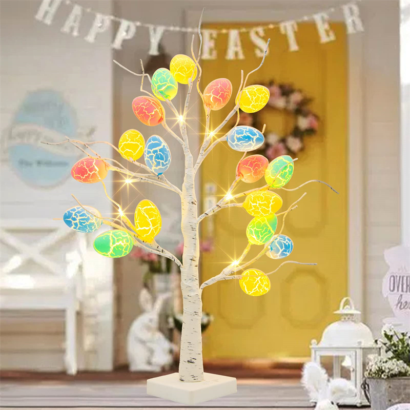 Easter Decoration 60cm Birch Tree Home Easter Egg LED Light Gift Spring Party Tabletop Ornaments Light Easter Party Kids Gifts 1 Easter Decoration 60cm Birch Tree Home Easter Egg LED Light Gift Spring Party Tabletop Ornaments Light Easter Party Kids Gifts