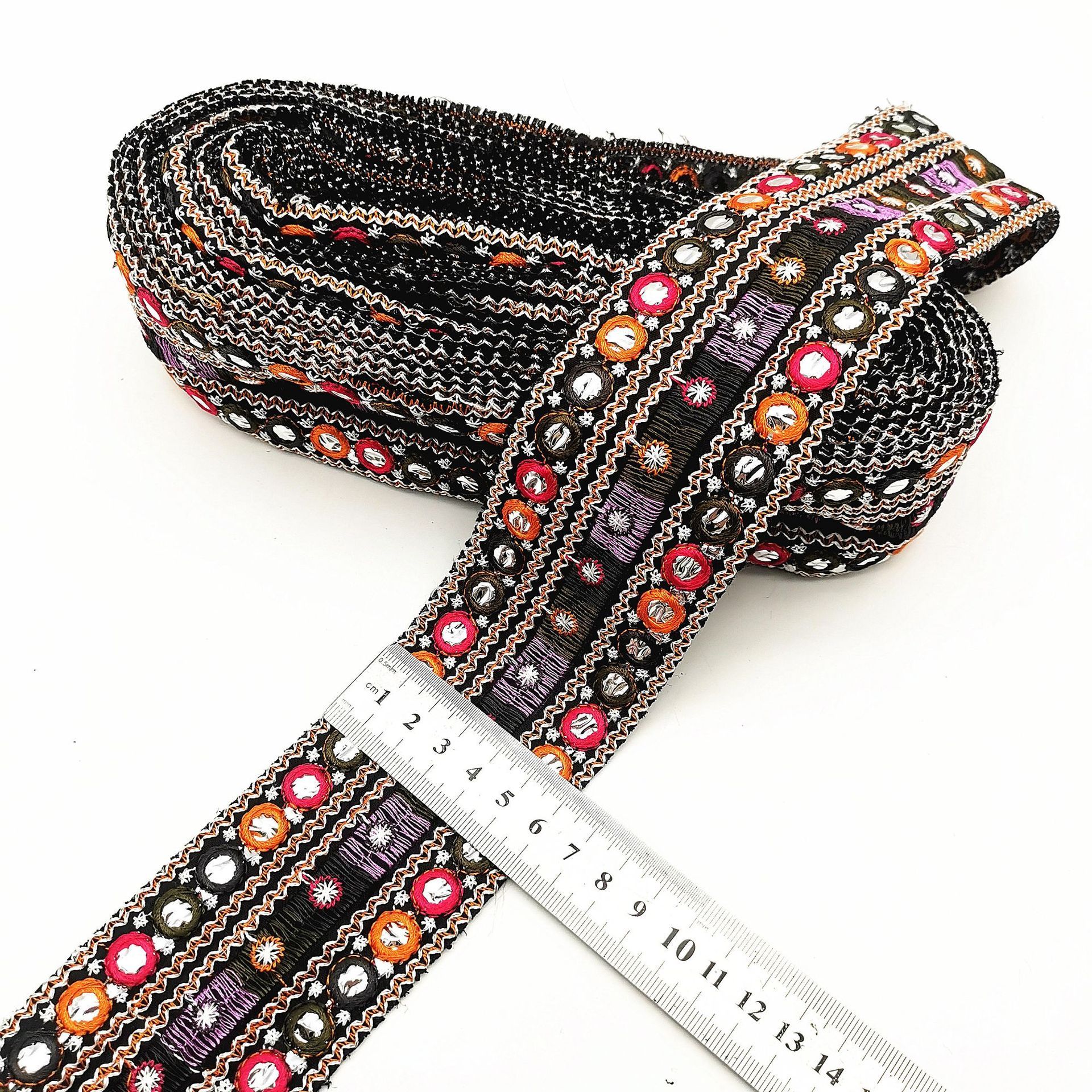 Lens Embroidery Lace DIY Ethnic Style Clothing Accessories Ribbon 9 Lens Embroidery Lace DIY Ethnic Style Clothing Accessories Ribbon - Image 9