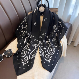 Retro Cashew Print 90 Large Scarf For Women Outerwear