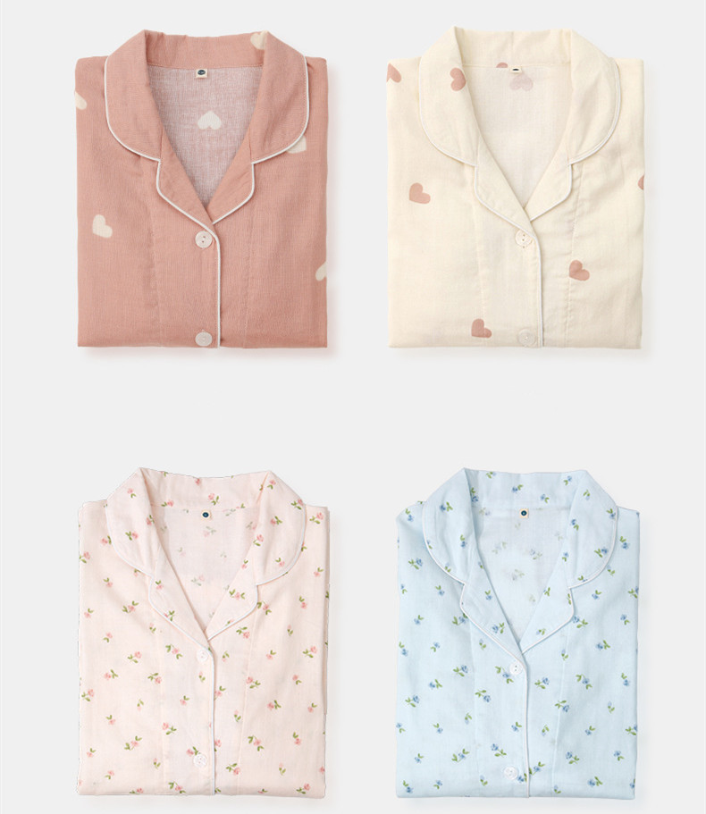 Spring And Summer All Cotton Gauze Cute Cartoon Long Sleeved Pajama Set For Boys And Girls 5 Spring And Summer All Cotton Gauze Cute Cartoon Long Sleeved Pajama Set For Boys And Girls - Image 5