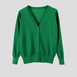 Women's Slim-fit Spring Autumn Plus-size Knitted Cardigan