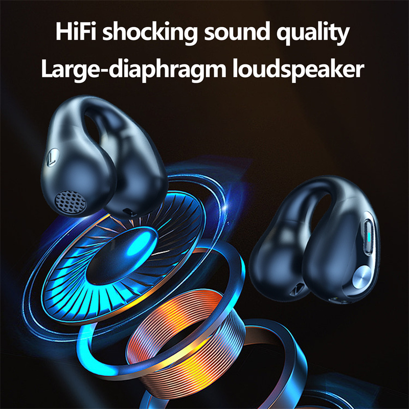 Bone Conduction Headphones TWS Earbuds Ear Clip Bluetooth 5.3 Touch Wireless 5 Bone Conduction Headphones TWS Earbuds Ear Clip Bluetooth 5.3 Touch Wireless - Image 5
