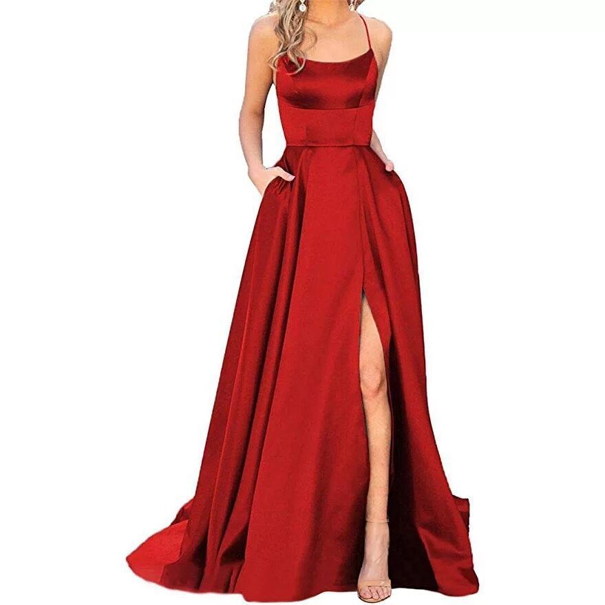 Solid Color Long Slimming And Shoulder Hollow Girlfriends Fashion Bridesmaid Party Dress 10 Solid Color Long Slimming And Shoulder Hollow Girlfriends Fashion Bridesmaid Party Dress - Image 10