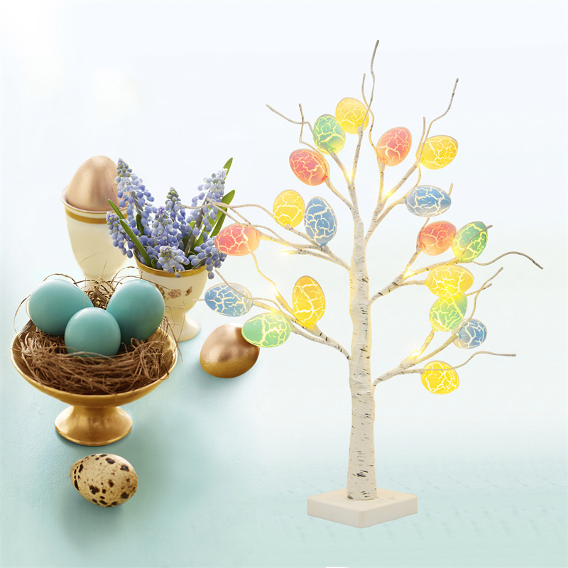 Easter Decoration 60cm Birch Tree Home Easter Egg LED Light Gift Spring Party Tabletop Ornaments Light Easter Party Kids Gifts 3 Easter Decoration 60cm Birch Tree Home Easter Egg LED Light Gift Spring Party Tabletop Ornaments Light Easter Party Kids Gifts - Image 3