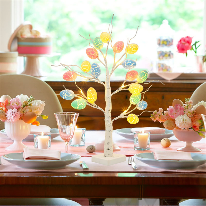 Easter Decoration 60cm Birch Tree Home Easter Egg LED Light Gift Spring Party Tabletop Ornaments Light Easter Party Kids Gifts 8 Easter Decoration 60cm Birch Tree Home Easter Egg LED Light Gift Spring Party Tabletop Ornaments Light Easter Party Kids Gifts - Image 8