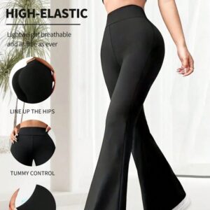 Summer Thin Yoga Pants Women's High-Waist Straight-Leg Wide-Leggings
