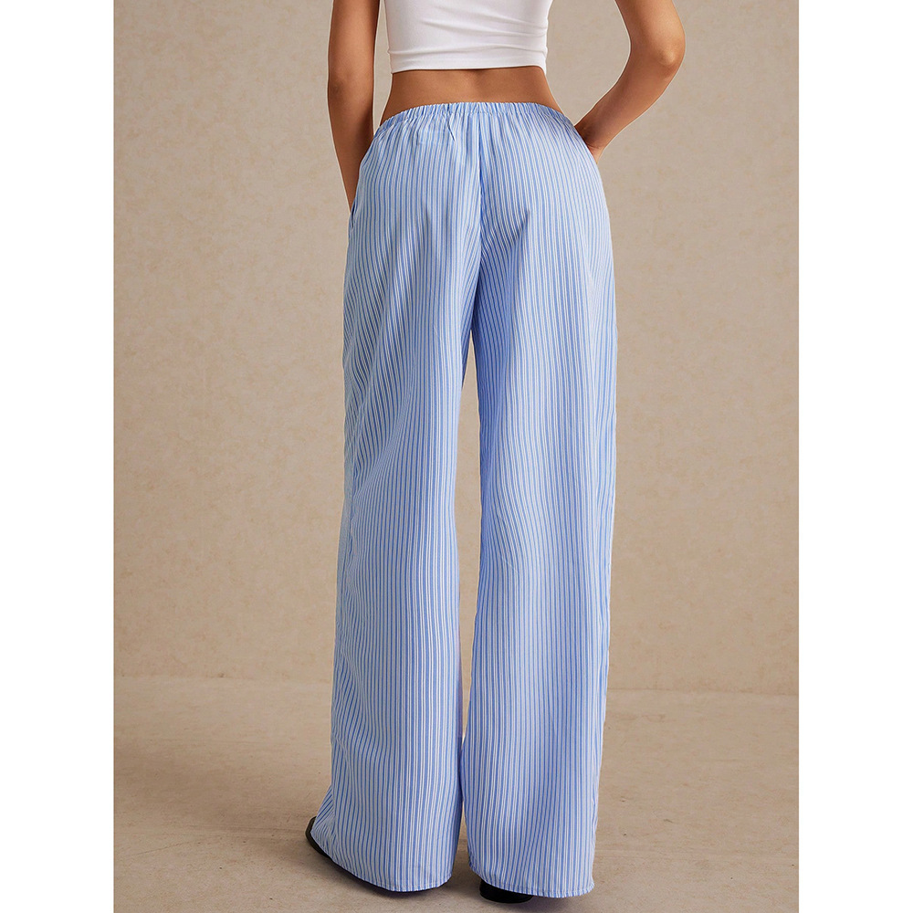 Niche Drawstring Elastic-waist Floor-length Pants 6 Niche Drawstring Elastic-waist Floor-length Pants - Image 6