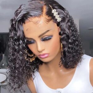 10A Short Brazilian Lace Front Bob Wig – 100% Human Hair, Natural Hairline, Silky Straight Cut