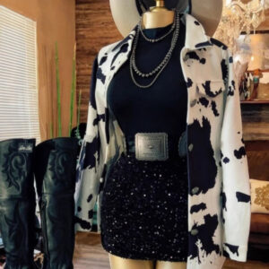 Long-sleeve Cardigan With A Digital Print For Girls