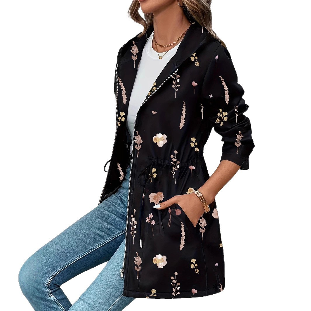 Women's Retro Floral Jacket For Fall Winter In Europe And America 3 Women's Retro Floral Jacket For Fall Winter In Europe And America - Image 3