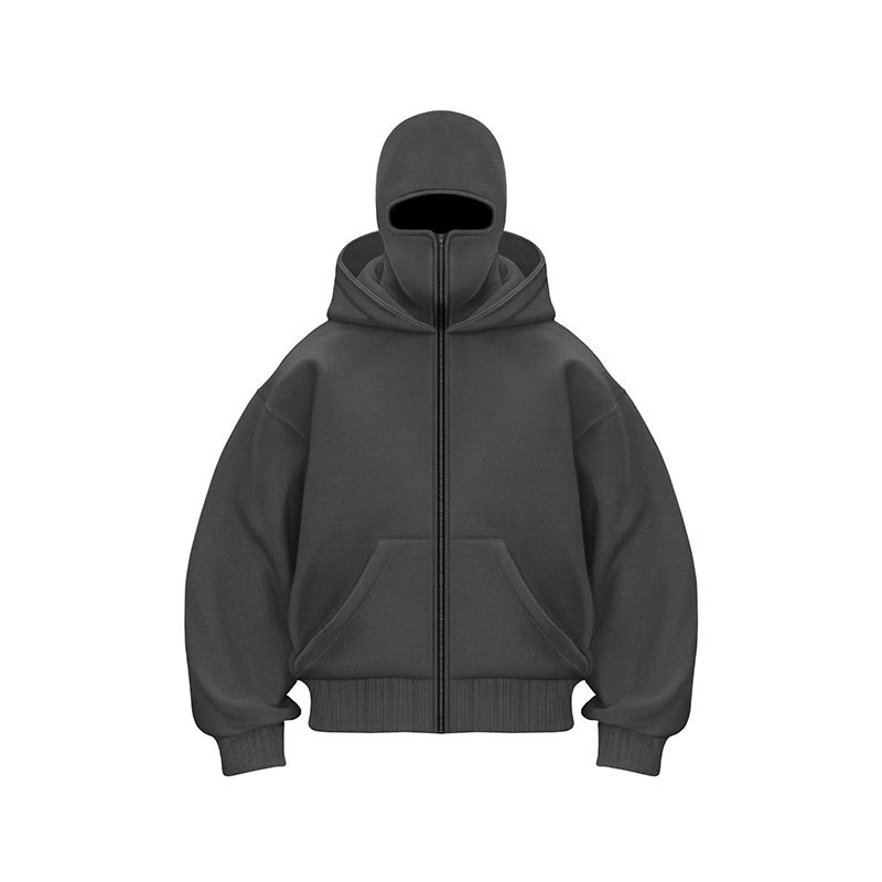 Men's And Women's Double-headed Zipper Hoodie 6 Men's And Women's Double-headed Zipper Hoodie - Image 6