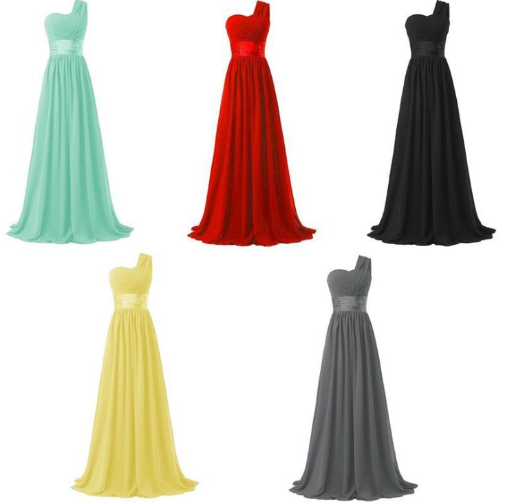 Long Multi Color Banquet Evening Dress 3 Long Multi Color Banquet Evening Dress - Image 3