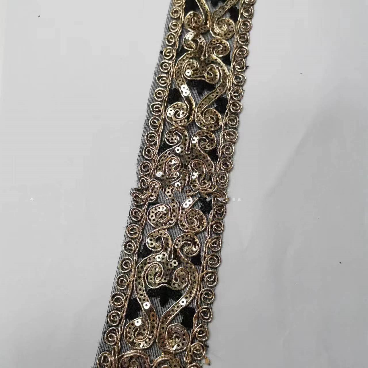 New Ethnic Ribbon Bar Code Embroidery Lace Sequins 9 New Ethnic Ribbon Bar Code Embroidery Lace Sequins - Image 9